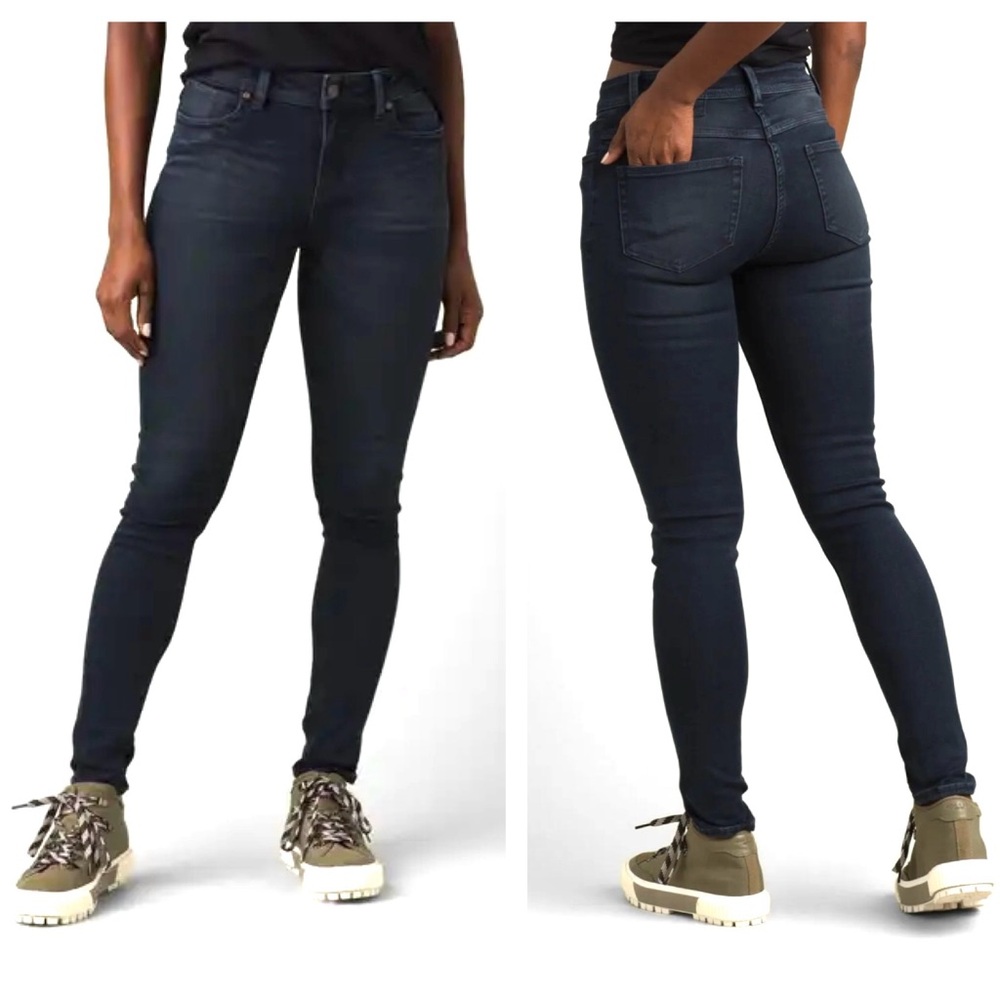 Prana Soma Slim Fit Jeans Women’s Size 8 Stretch Denim Forward Seams Organic